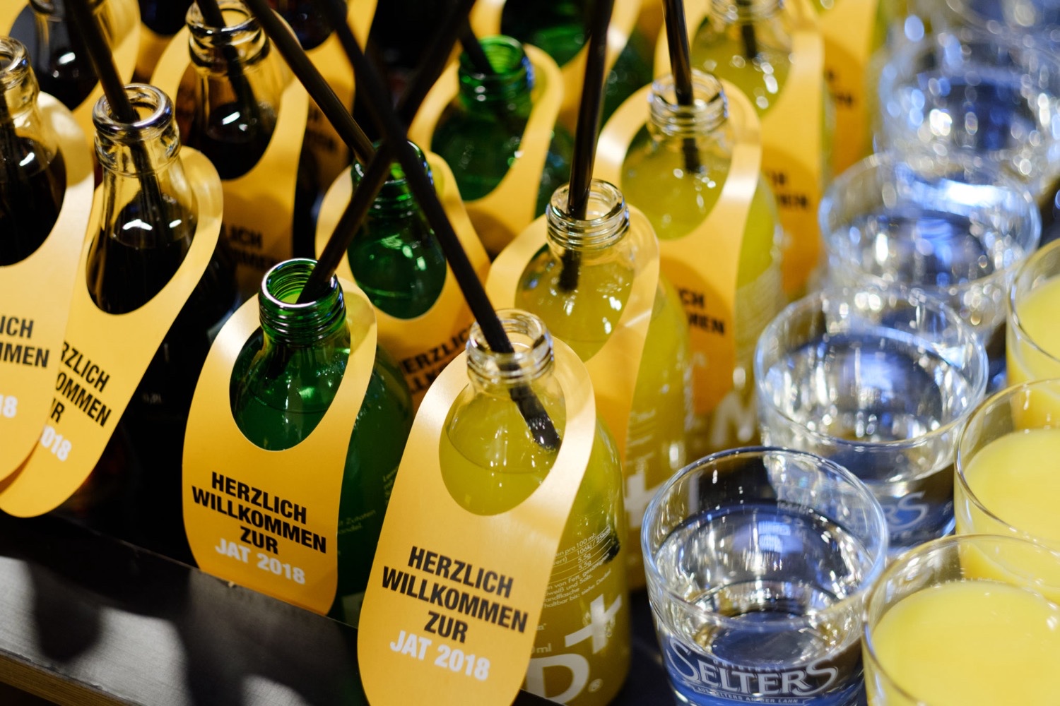 Getränkeangebot für Teilnehmer der VHV Jahresauftakttagung als Teil des Event-Caterings